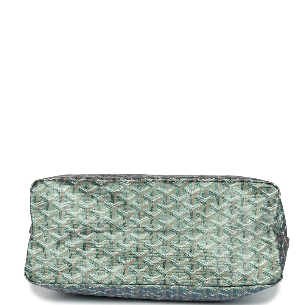 Goyard Goyardine Pearly Green Boheme PM Hobo Bag Palladium Hardware