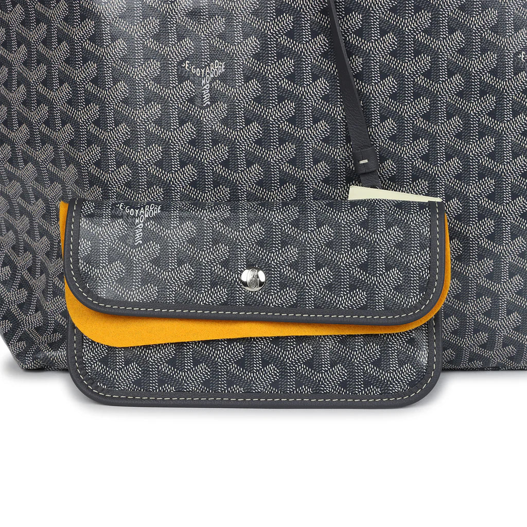 Goyard Goyardine Grey St. Louis GM Tote Bag Palladium Hardware