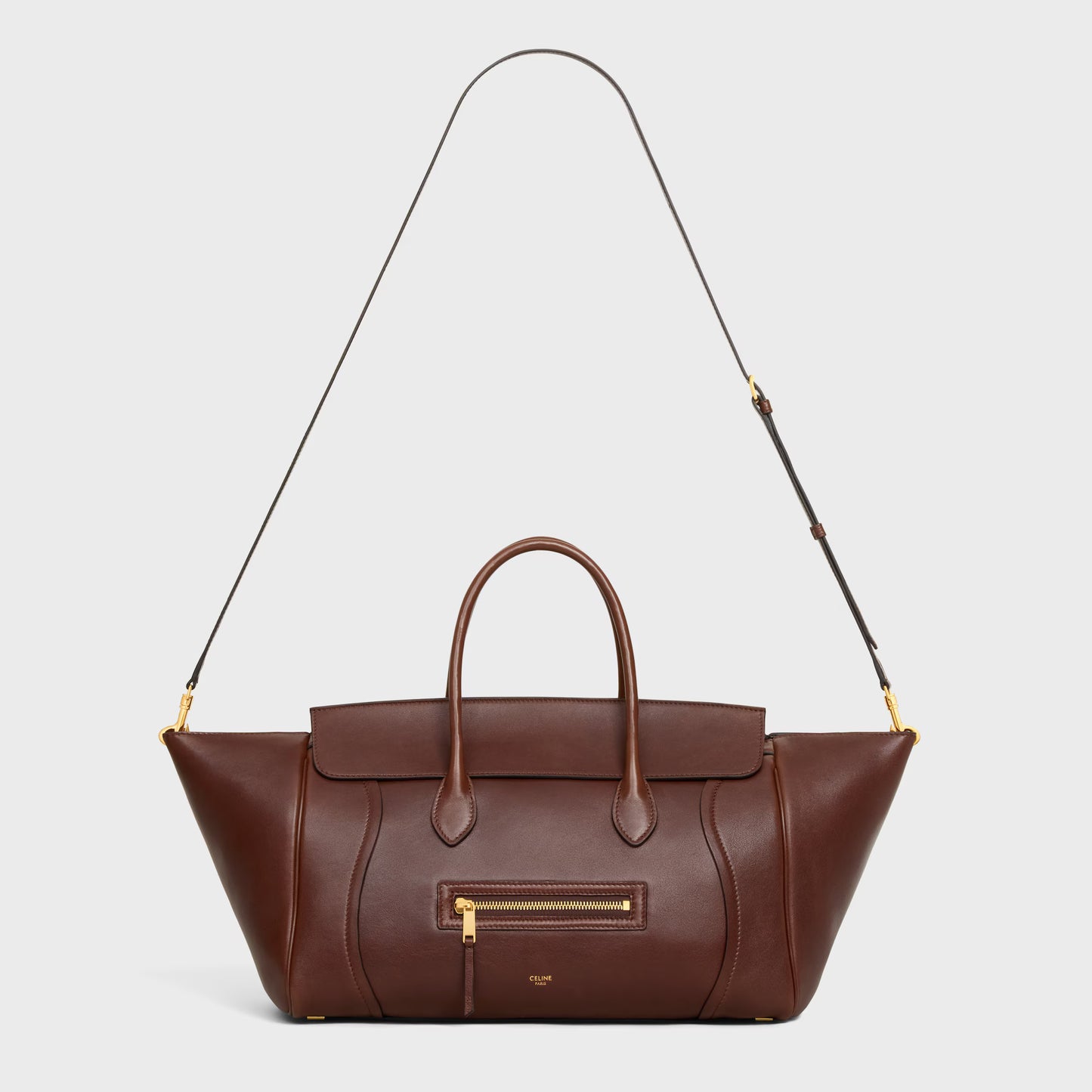 Celine MEDIUM NEW LUGGAGE IN SUPPLE SHINY LAMBSKIN 2025