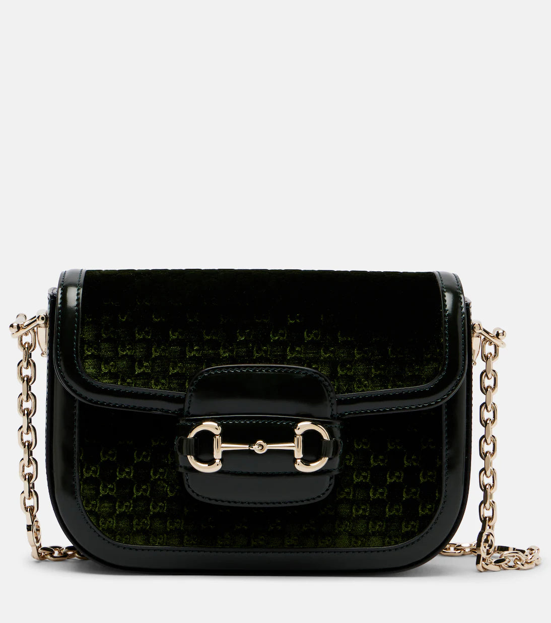 Gucci Horsebit 1955 Small velvet shoulder bag 2025