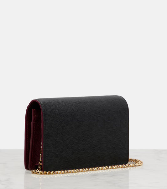 Gucci GG Petite Marmont leather wallet on chain 2025