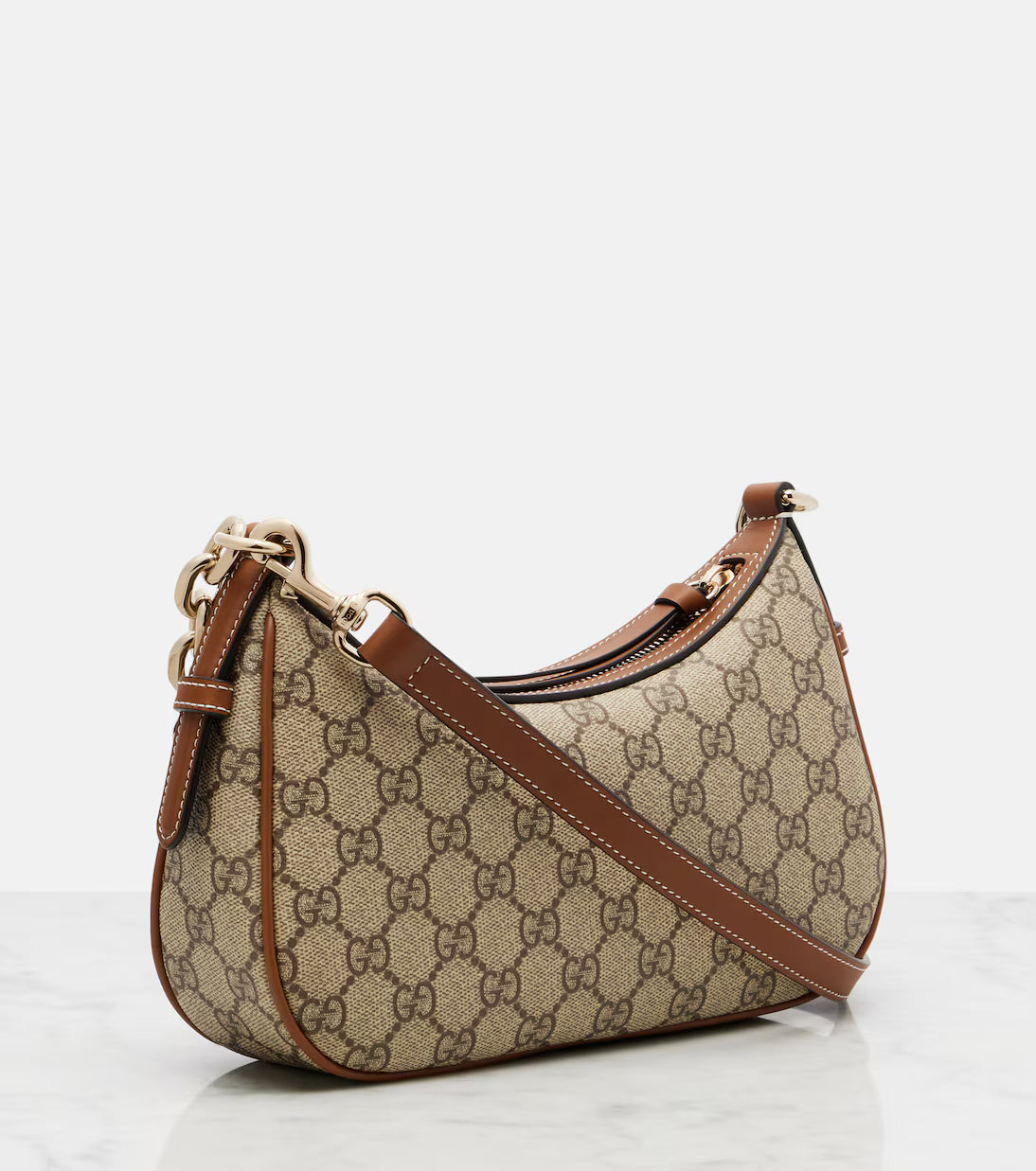 Gucci GG Emblem Small canvas shoulder bag 2025