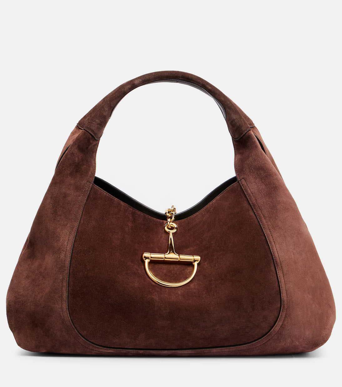 Gucci Softbit Maxi suede shoulder bag 2025