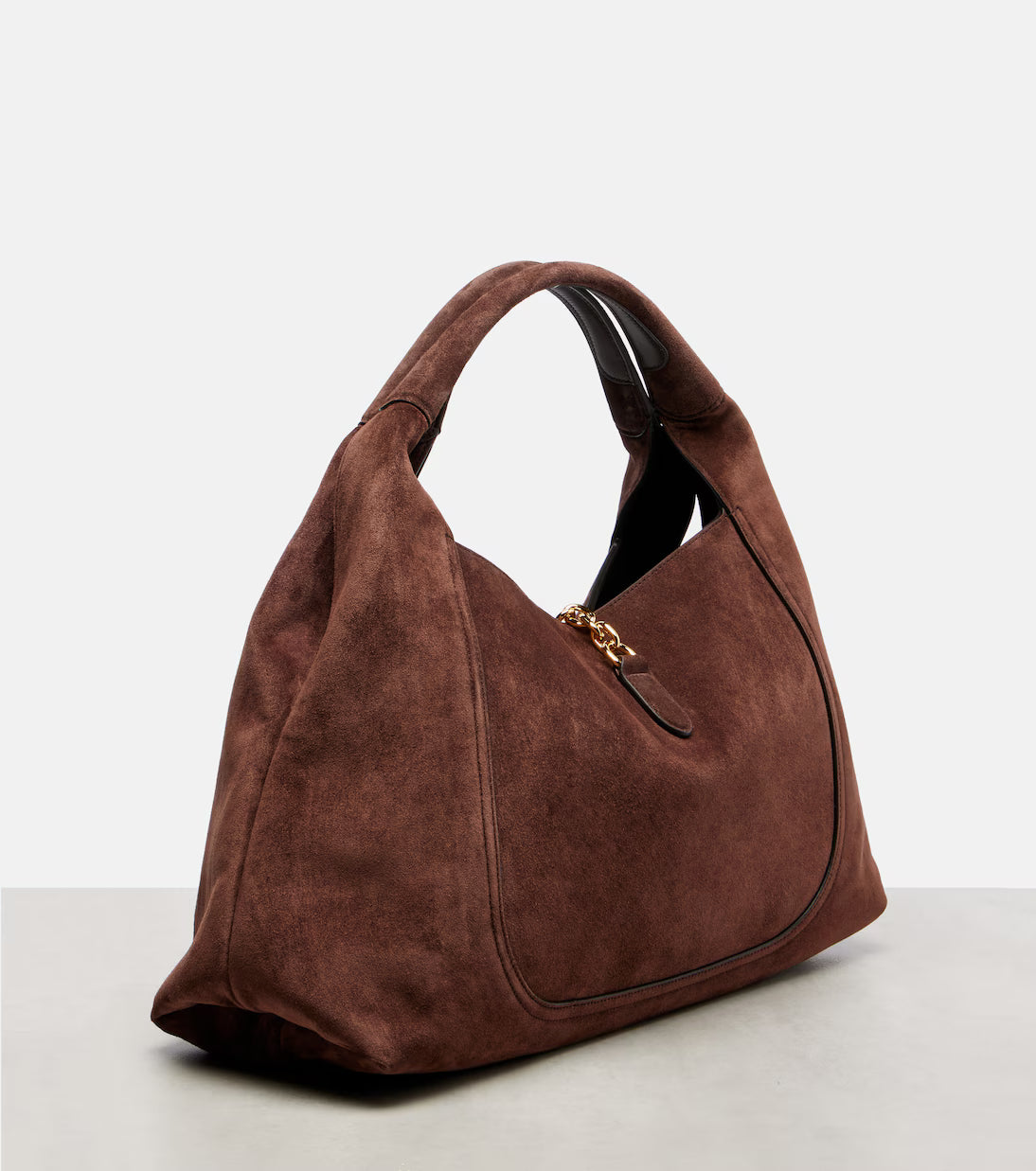 Gucci Softbit Maxi suede shoulder bag 2025