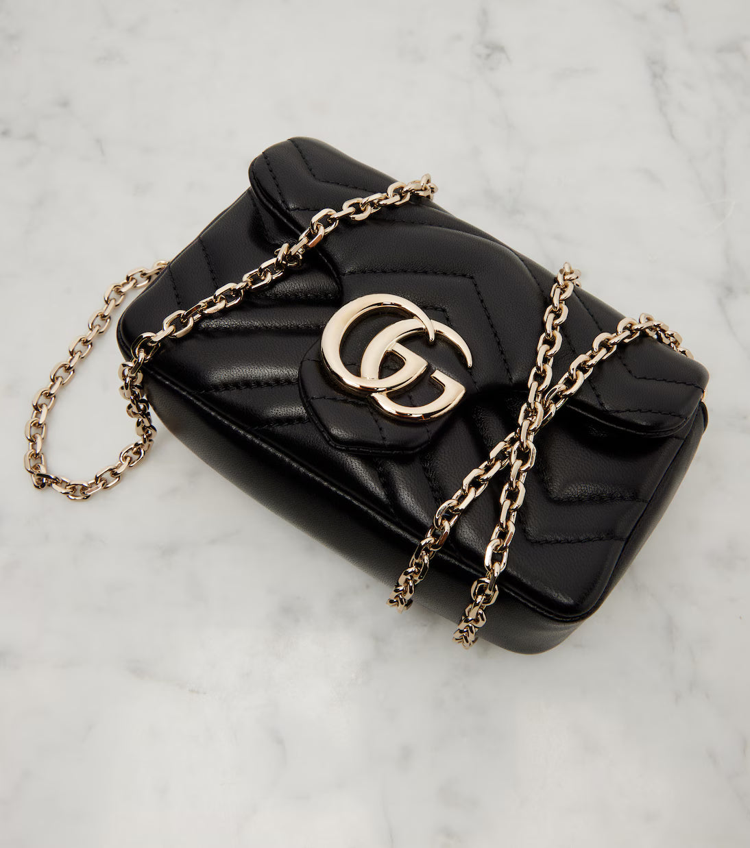 Gucci GG Marmont Mini leather shoulder bag 2025