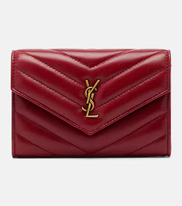 Saint Laurent Cassandre leather card holder 2025