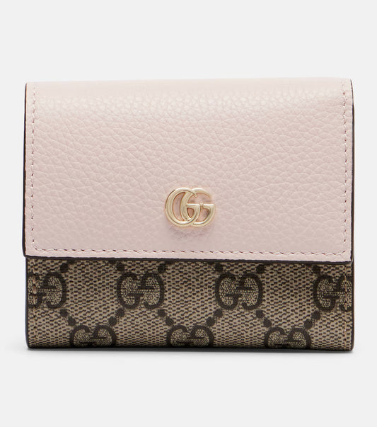 Gucci GG Marmont Mini leather-trimmed wallet 2025