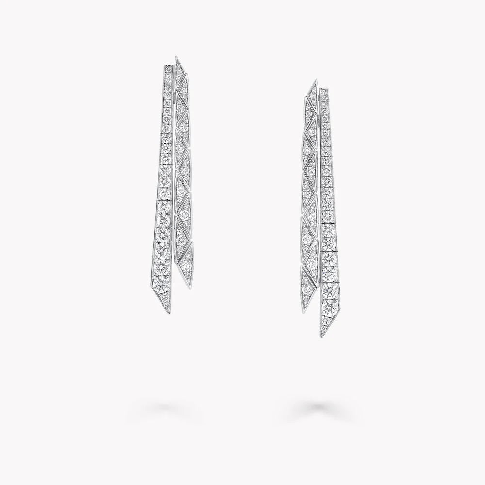 Laurence Graff Signature Faceted Double-Strand Earrings 2025
