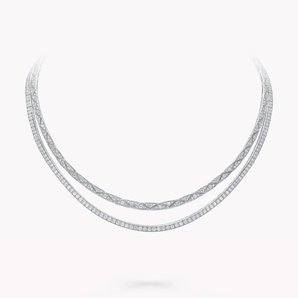 Laurence Graff Signature Faceted Double-Strand Chain Necklace 2025