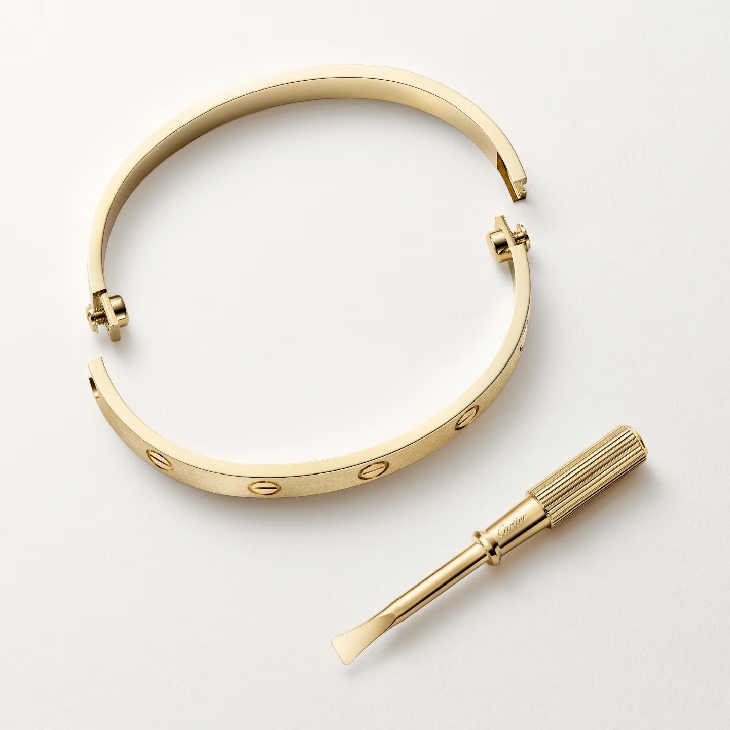 Cartier LOVE bracelet, classic model, brushed 2025