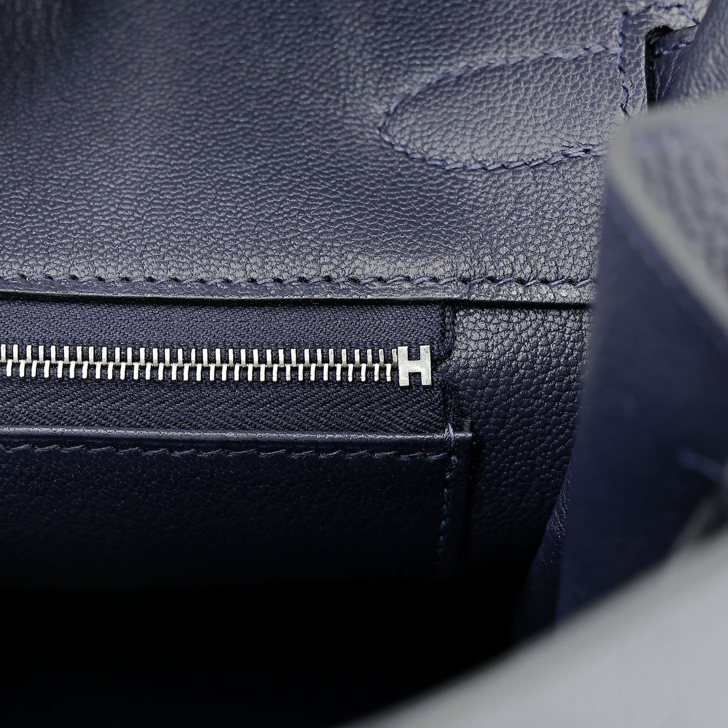 HERMÈS Birkin 35 Bleu Nuit (2Z) Togo Palladium hardware K (2025)