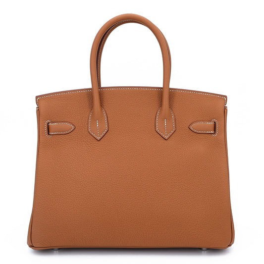 HERMÈS Birkin 30 Gold (37) Togo Palladium hardware K (2025)