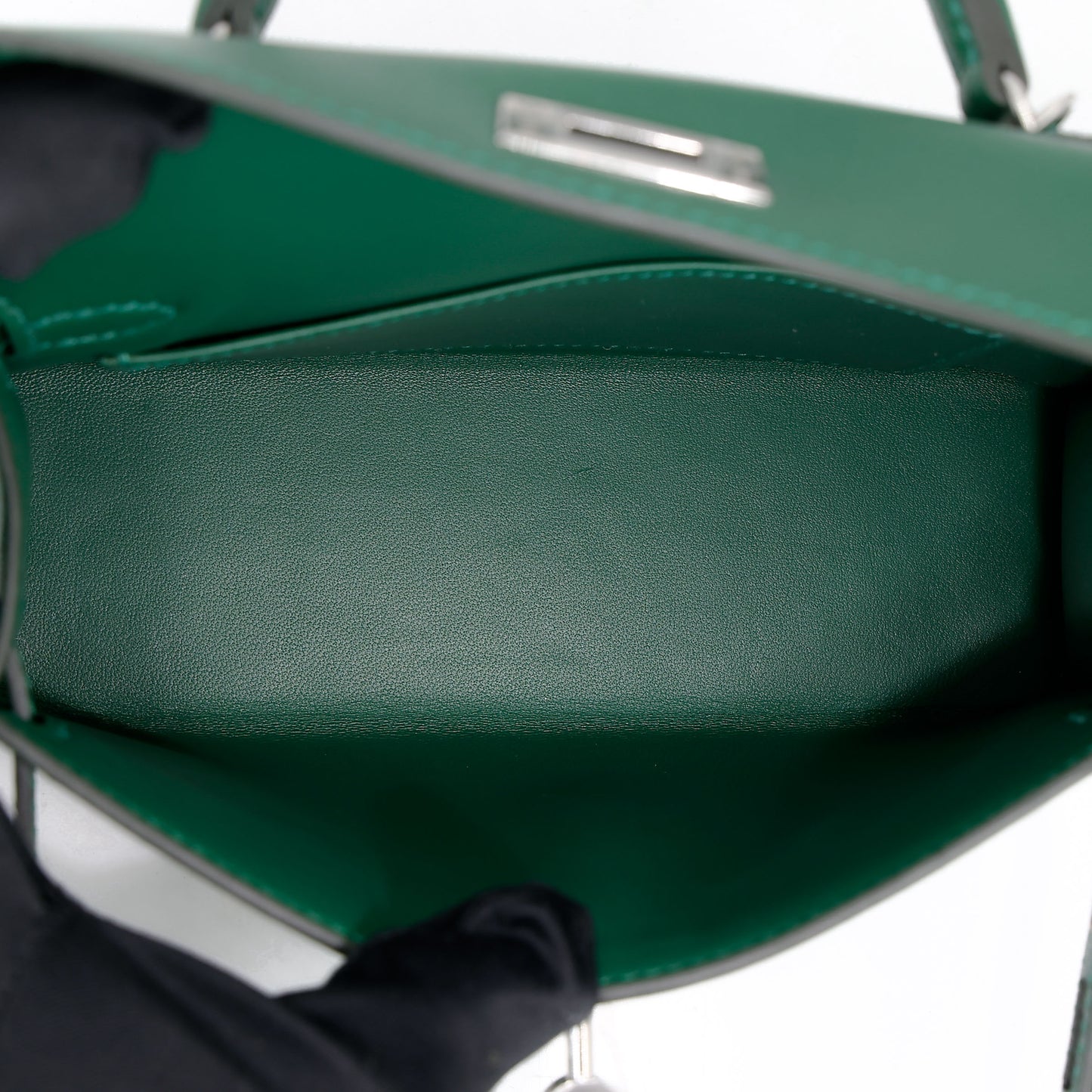 HERMÈS Mini Kelly II Vert Moyen (65) Madame Palladium hardware W (2024)