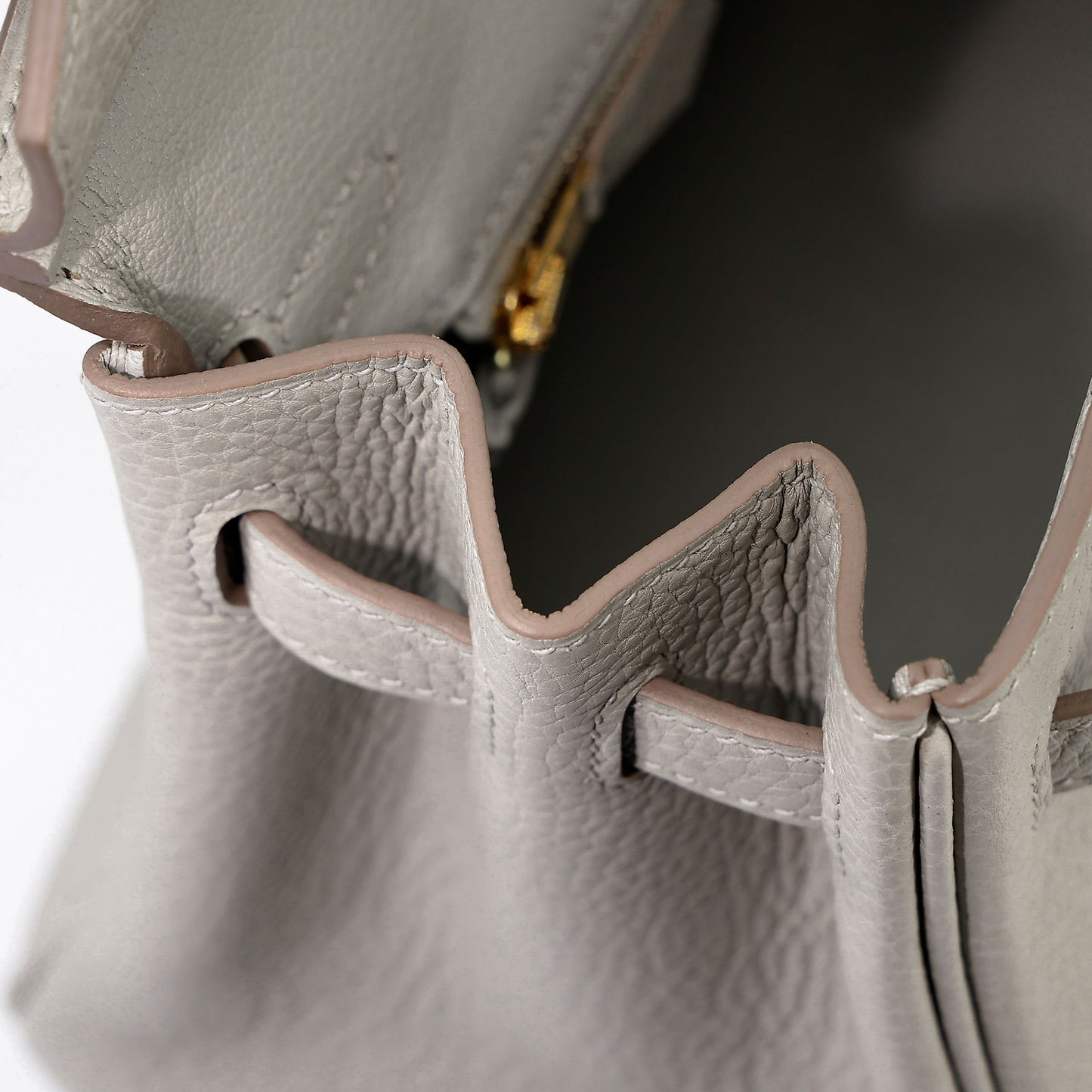 HERMÈS Birkin 25 Gris Perle (80) Togo Gold hardware W (2024)