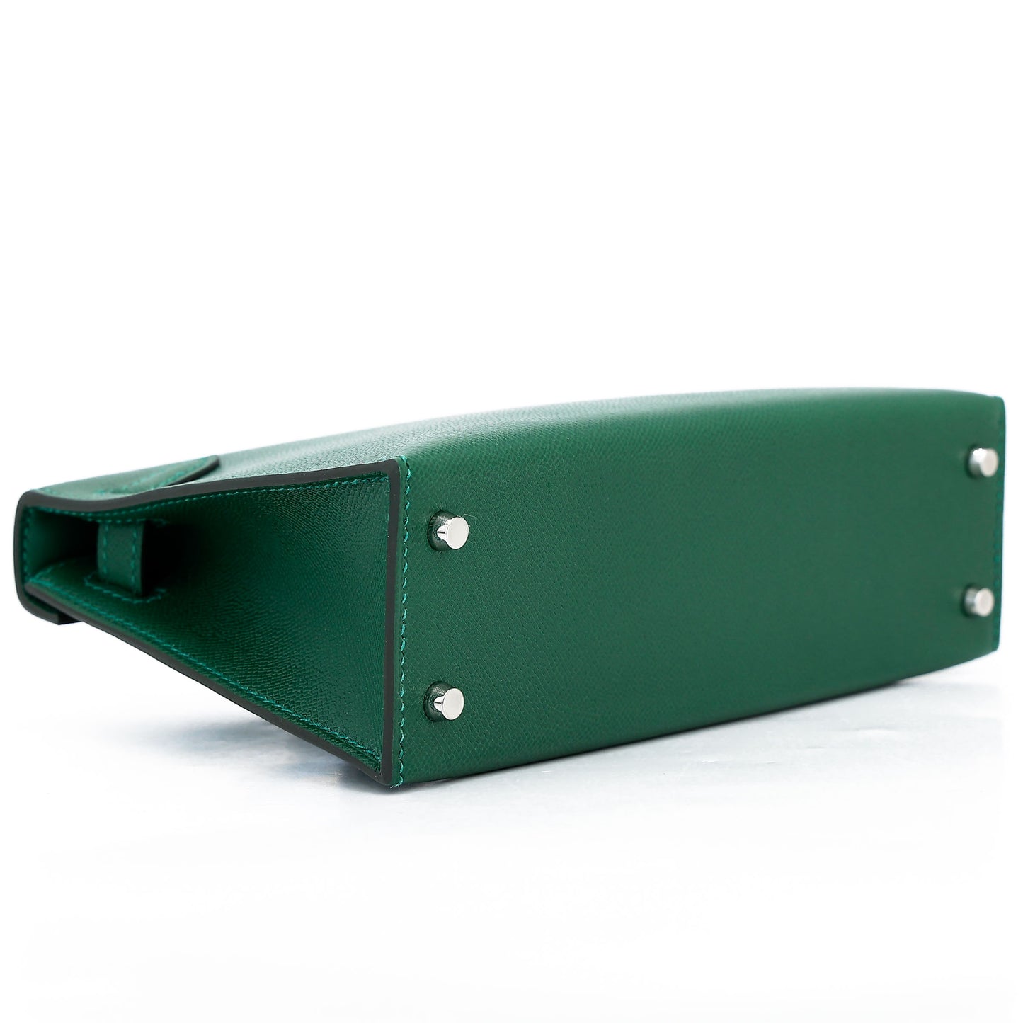 HERMÈS Mini Kelly II Vert Moyen (65) Madame Palladium hardware W (2024)