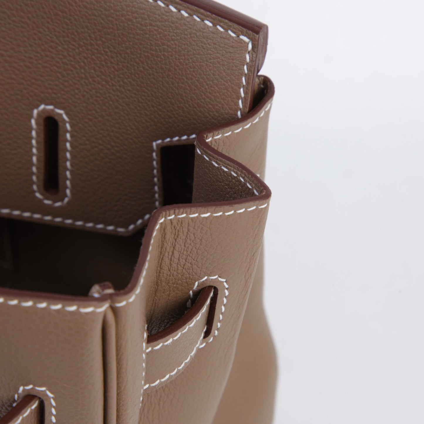 HERMÈS Birkin Shoulder Light 29 Etoupe (18) Evercolor Palladium hardware K (2025)