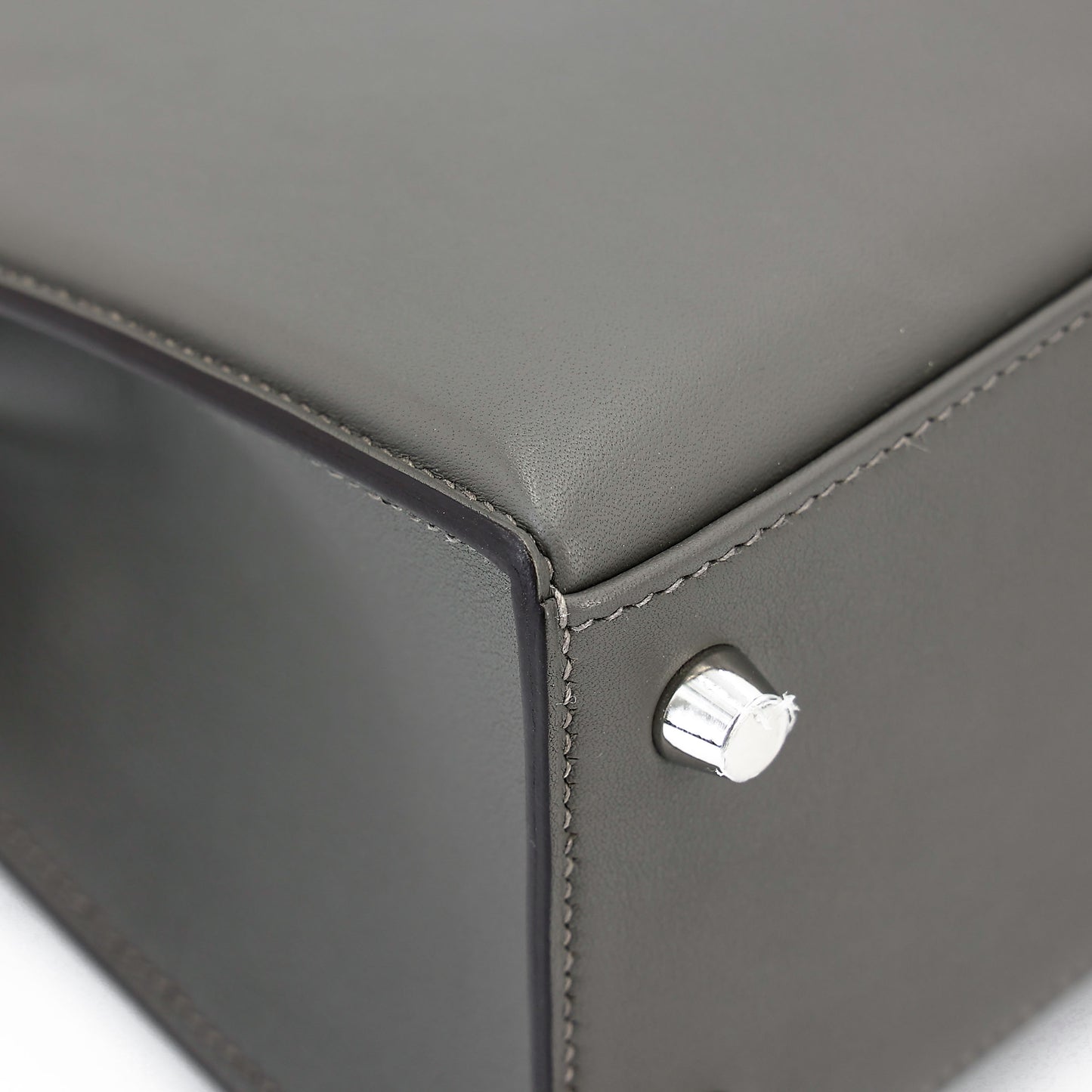 HERMÈS Limited Edition Kelly 25 Padded Sellier Gris Meyer (0L) Swift Palladium hardware B (2023)