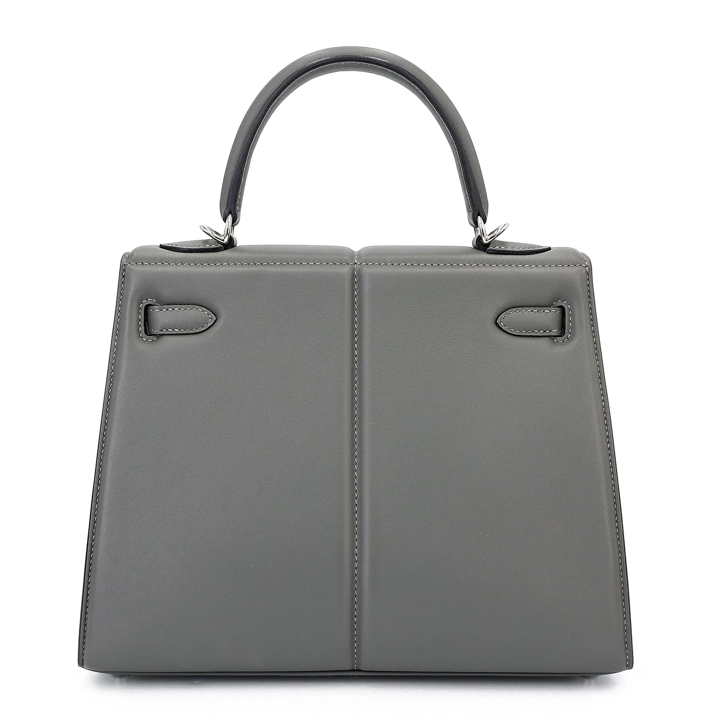 HERMÈS Limited Edition Kelly 25 Padded Sellier Gris Meyer (0L) Swift Palladium hardware B (2023)