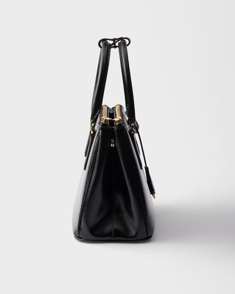 Prada Galleria small patent Saffiano leather bag 2025