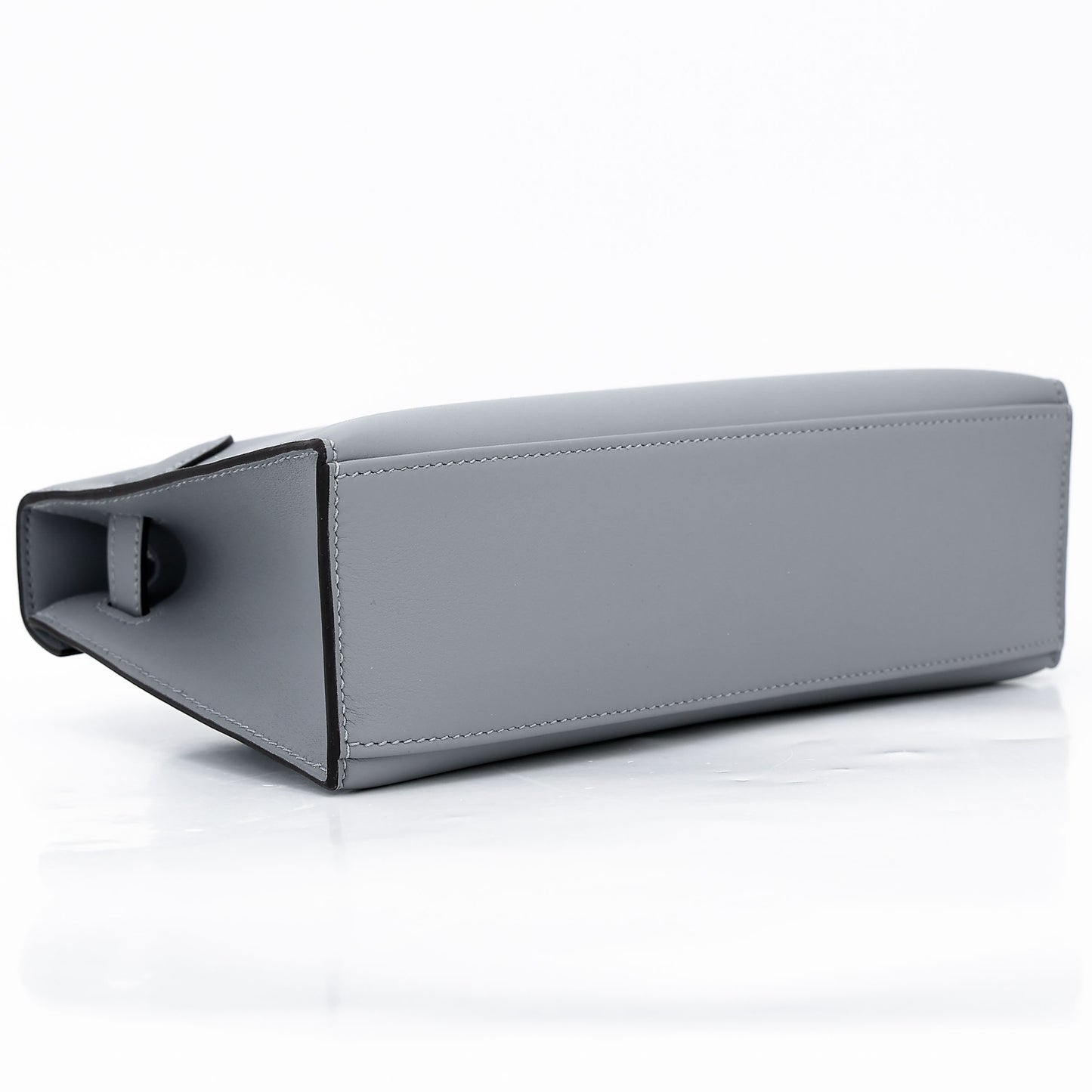 HERMÈS Kelly Pochette Gris Pantin (P0) Swift Palladium hardware K (2025)