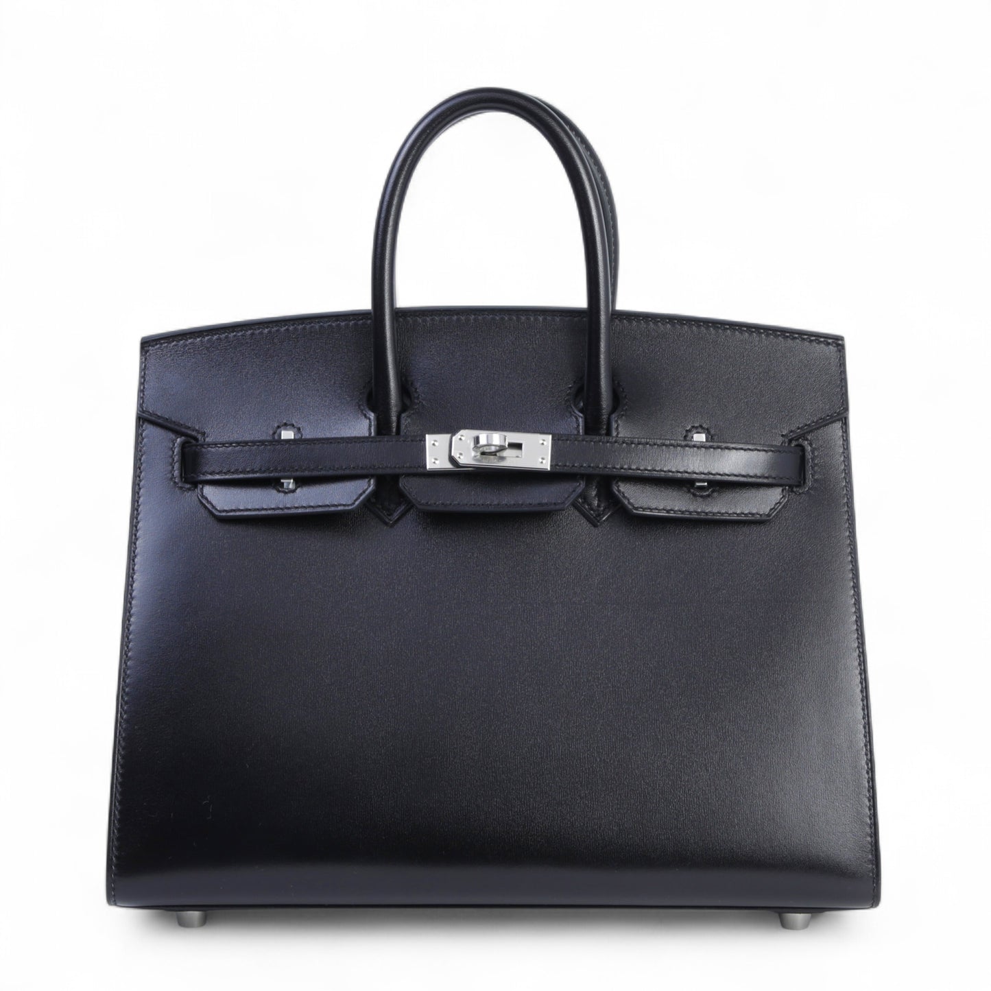 HERMÈS Birkin 25 Black (89) Box-calf Palladium hardware K (2025)