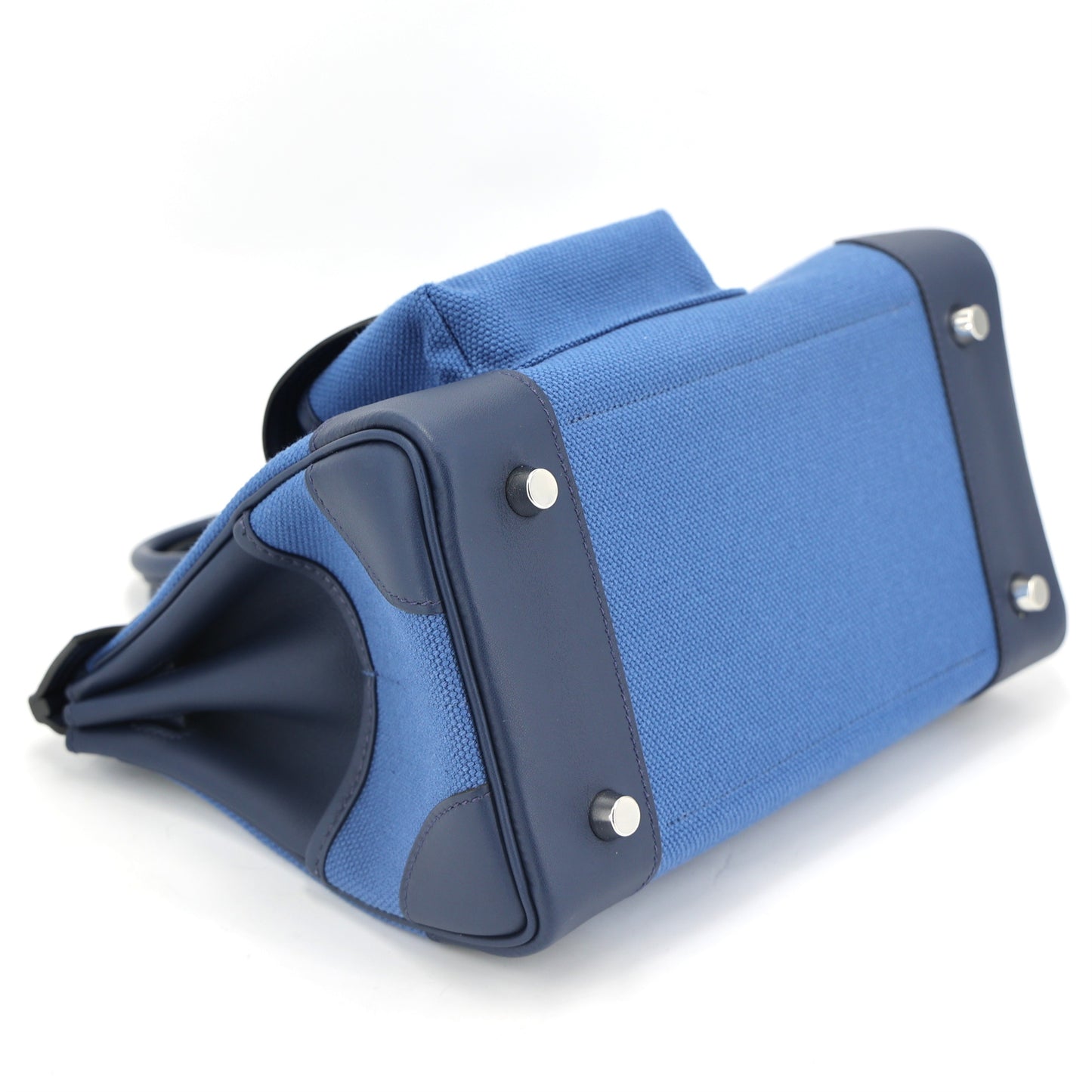 HERMÈS Limited Edition Birkin Cargo 25 Bleu Egee Toile Goeland canvas Swift Palladium hardware K (2025)